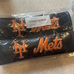 New York Mets Black Seatbelt Covers
